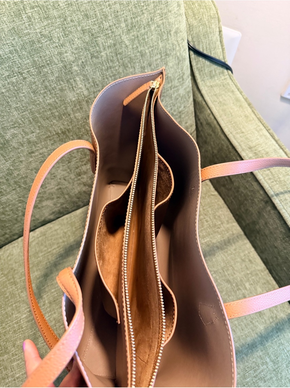 Quince Adeline Shopper Tote, Cognac - Picture 7 of 16